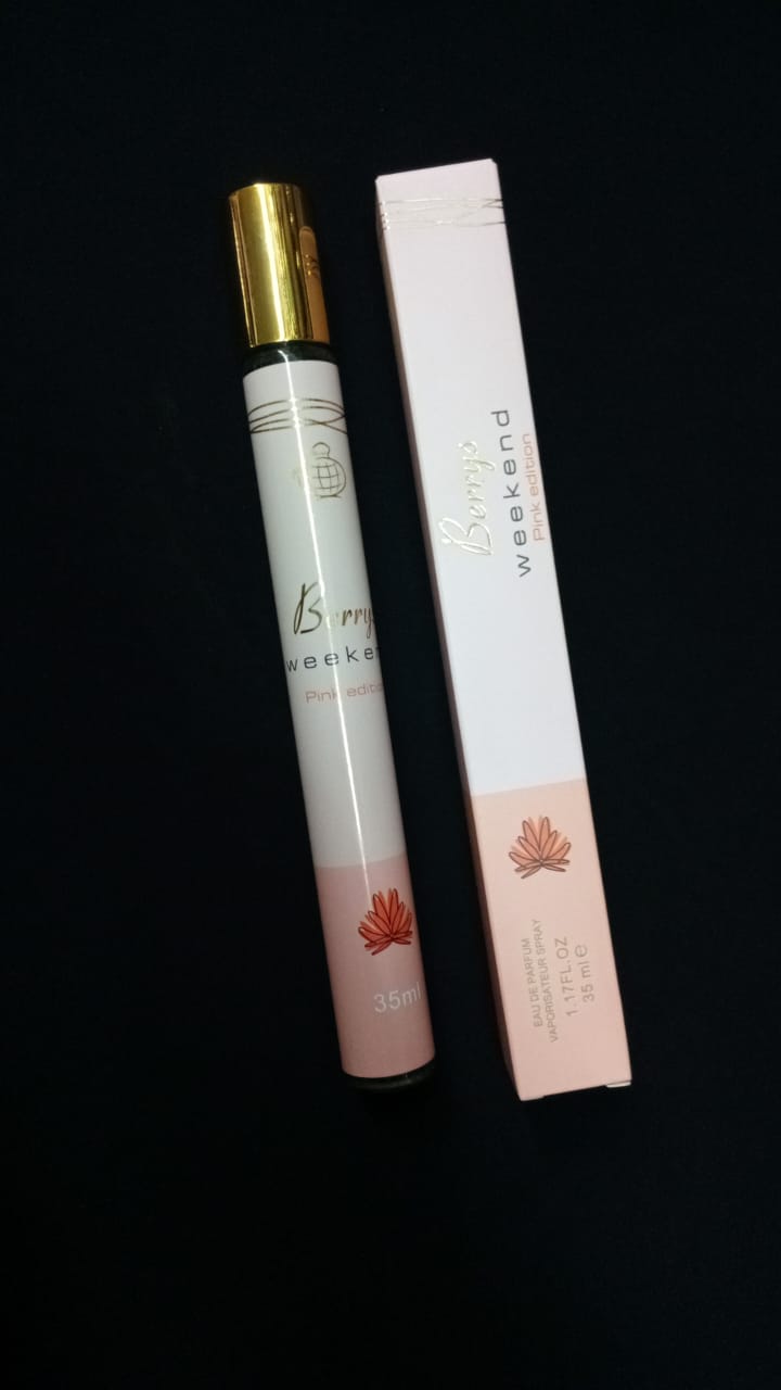 Berrys weekend Travel Size Fragrance Eau De Parfum Charming floral fuity Perfume 35 ml for Ladies