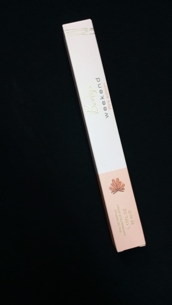 Berrys weekend Travel Size Fragrance Eau De Parfum Charming floral fuity Perfume 35 ml for Ladies