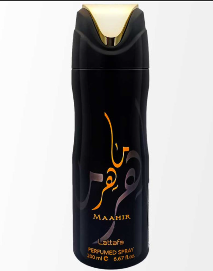 Mahiir Body Spray – Luxurious Long-Lasting Oriental Woody & Spicy Fragrance – Premium Unisex Perfume Spray – 200ml