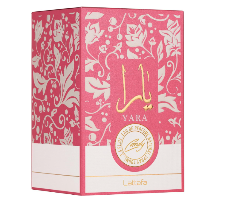 Lattafa Yara Candy - Vanilla, Fruity, Citrus, Floral - Eau de Parfum Long-Lasting Fragrance for Women, 3.40 Ounce / 100 ml Yara candi
