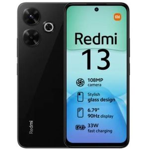 [Anniversay Offer] XIAOMI Redmi 13 8GB+256GB 6.79" 90Hz Display 108MP Camera MTK Helio G91 Ultra 5030mAh Battery 33W Charge IP53 Dust/Water Resistant Android Smart Phones FingerPrint Unlock