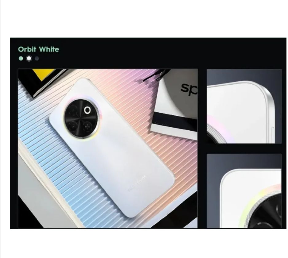 [Anniversary Offer] Tecno Spark 30C 128GB +8(4+4)GB 120Hz 6.6" Display Dynamic Port 50MP IP54 Dust/Water Dual Speakers 7.8mm Ultra Slim 5000mAh 18W Type-C Dual SIM 4G Smart Phones Smartphone