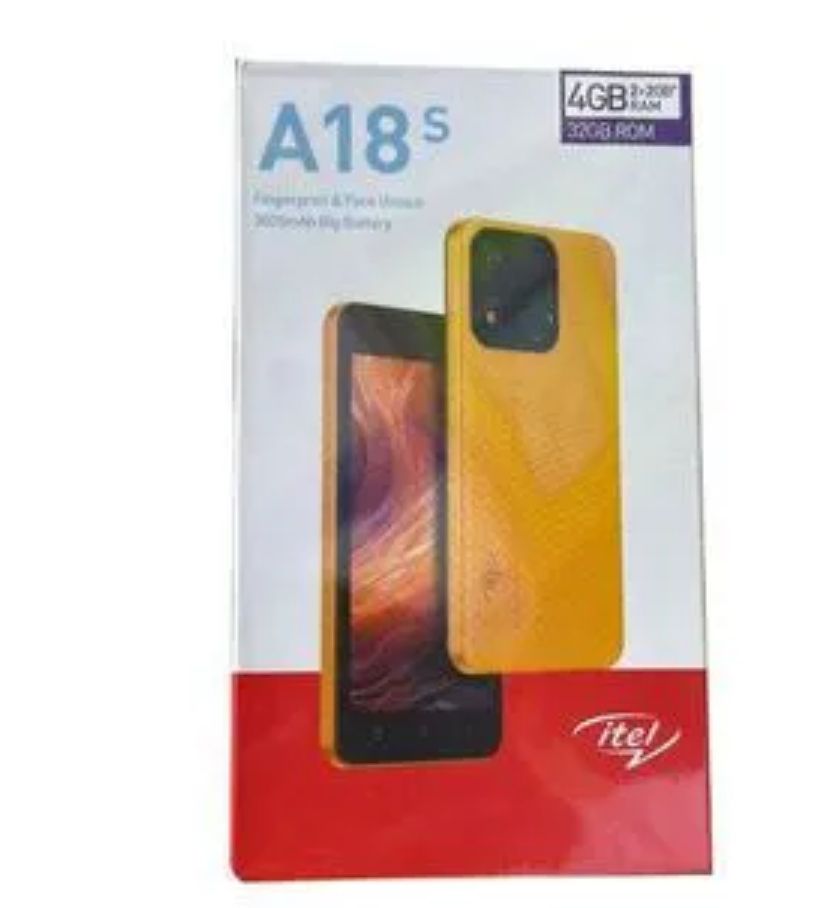 [Brand New] Itel A18S 32GB Storage 4(2+2)GB RAM 3000mAh 5" HD Screen Phone + Dual Camera Fingerprint Dual SIM 3G Network Smart Mobile Phones