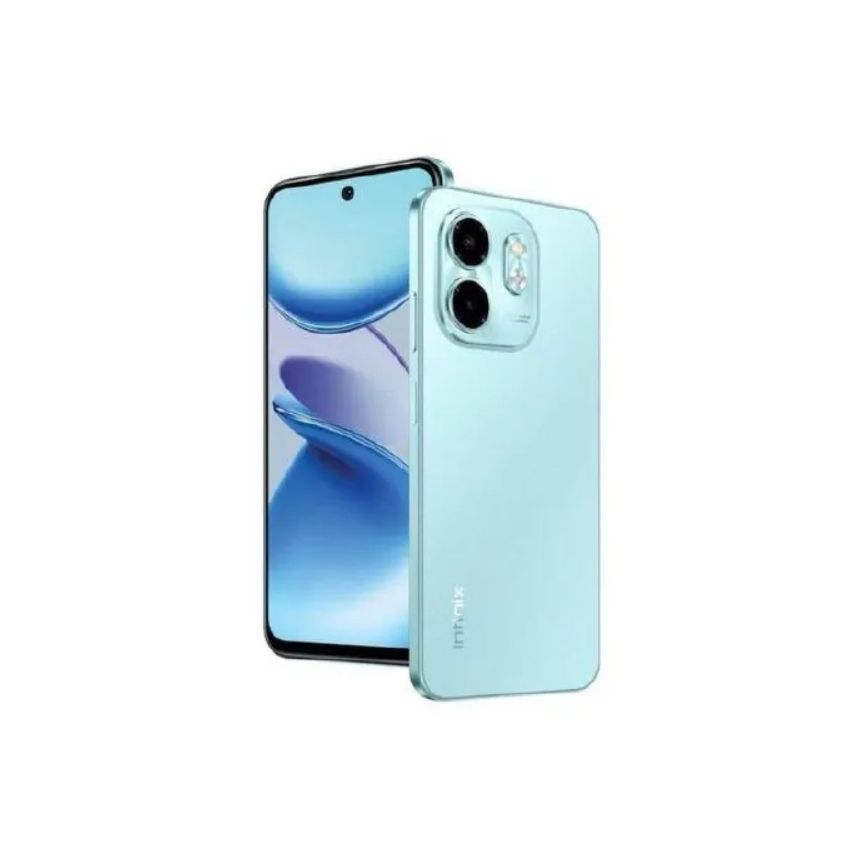 Infinix SMART 9 128GB + 8(4+4)GB 6.7" Display Dual SIM 4G Network 5000mAh Battery With Type-C Charging 13MP Dual Camera G81 Fingerprint Lock Android 14 Smart Phones