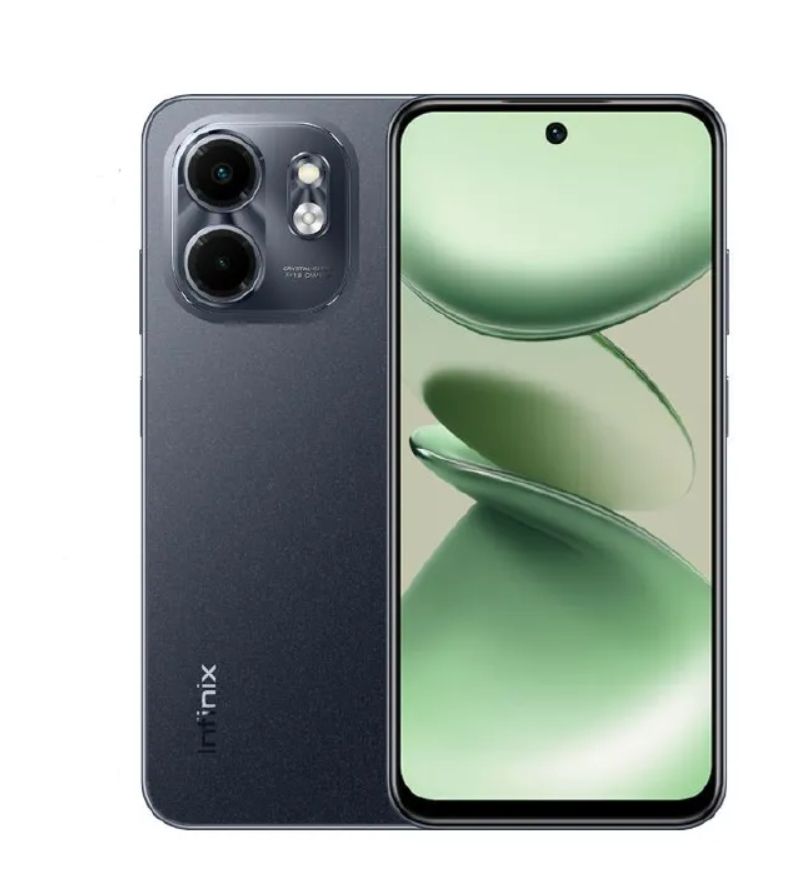 Infinix SMART 9 128GB + 8(4+4)GB 6.7" Display Dual SIM 4G Network 5000mAh Battery With Type-C Charging 13MP Dual Camera G81 Fingerprint Lock Android 14 Smart Phones