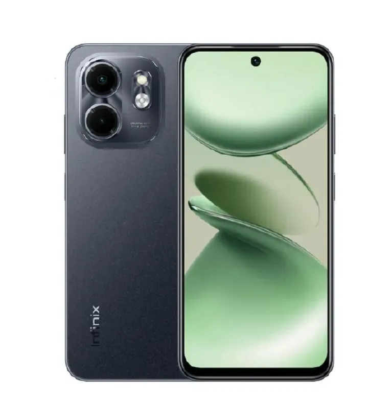 Infinix SMART 9 128GB + 8(4+4)GB 6.7" Display Dual SIM 4G Network 5000mAh Battery With Type-C Charging 13MP Dual Camera G81 Fingerprint Lock Android 14 Smart Phones