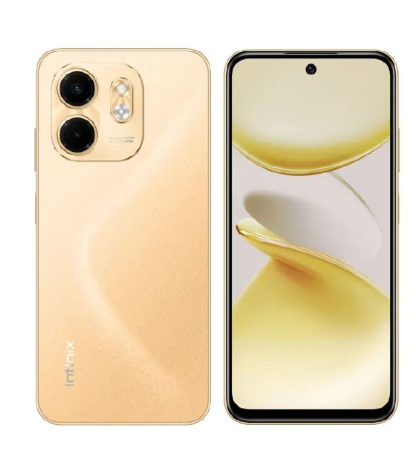 Infinix SMART 9 128GB + 8(4+4)GB 6.7" Display Dual SIM 4G Network 5000mAh Battery With Type-C Charging 13MP Dual Camera G81 Fingerprint Lock Android 14 Smart Phones