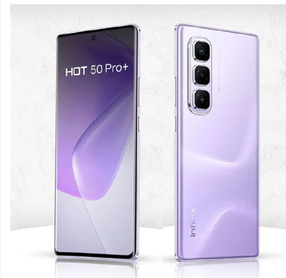 Infinix Hot 50 Pro Plus 128GB+16(8+8)GB 6.7" 3D-Curved AMOLED 120Hz Screen Phone 5000mAh With 33W Type-C 50MP Camera MTK Helio G100 Fingerprint Lock Hot 50 Pro+ Smart Phone