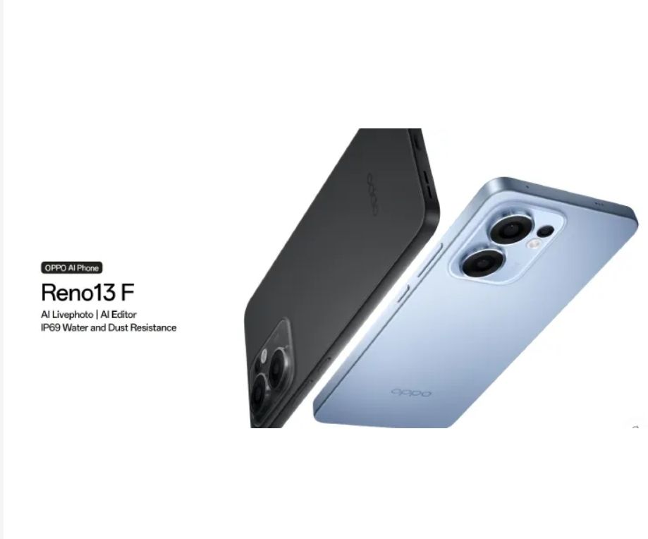 Brand New Oppo Reno 13F 8GB+256GB 6.67 Inches AMOLED 120Hz Display 50MP+32MP Front and Back Camera 5800mAh Battery 45W Fast Charge IP69 Dust Water Pressure Resistant Smart Phone