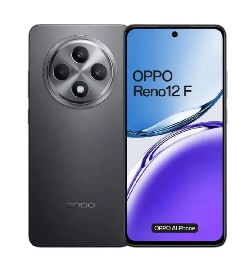 [Brand New] Oppo Reno 12F 4G 8GB+256GB 6.67 Inches AMOLED 120Hz Display 50MP+32MP Front and Back Camera 5000mAh Battery 45W Fast Charge IP64 Dust Water Resistant Smart Phone