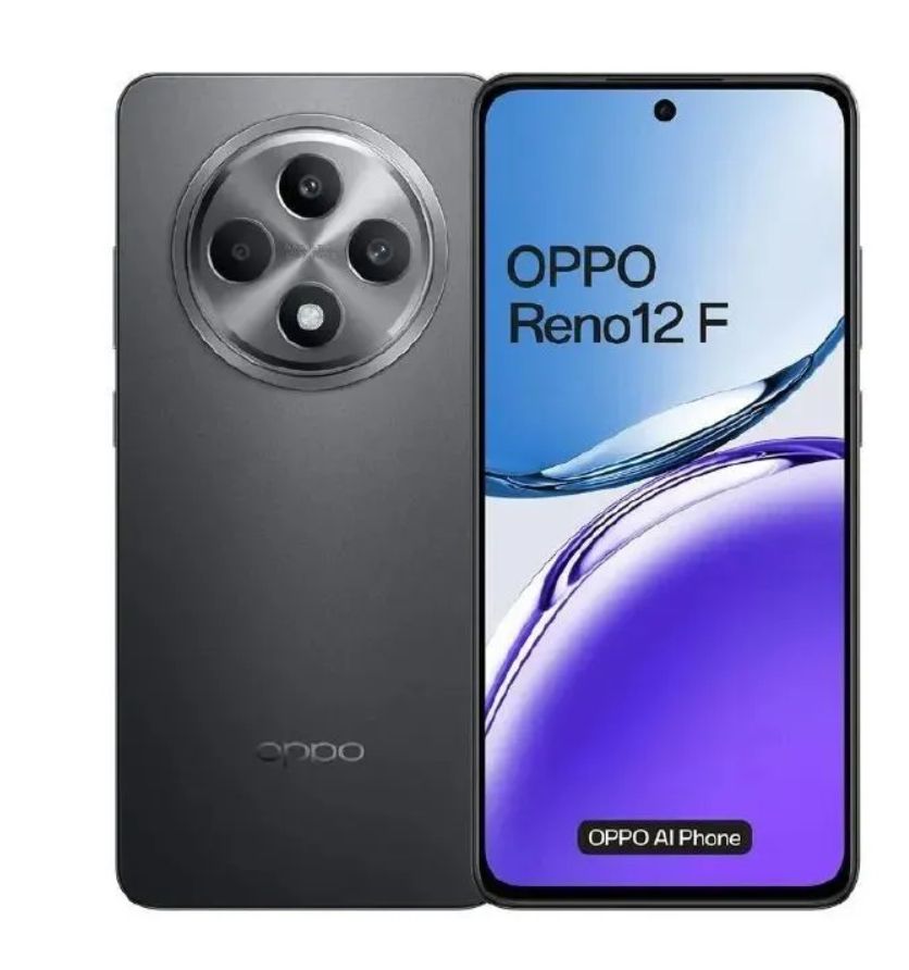 [Brand New] Oppo Reno 12F 4G 8GB+256GB 6.67 Inches AMOLED 120Hz Display 50MP+32MP Front and Back Camera 5000mAh Battery 45W Fast Charge IP64 Dust Water Resistant Smart Phone