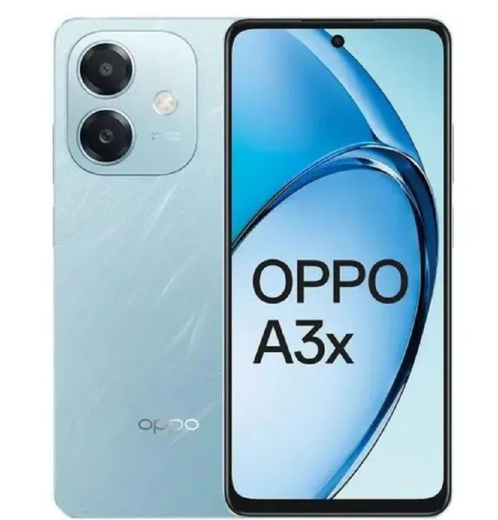 Oppo A3X 128GB+4GB 6.67" 90Hz Display 8MP+5MP Camera Snapdragon 6s 4G Gen 1 Processor 5100mAh Battery 45W Fast Charging IP54 Dust/Water Resistant Android Smartphone Mobile Phone