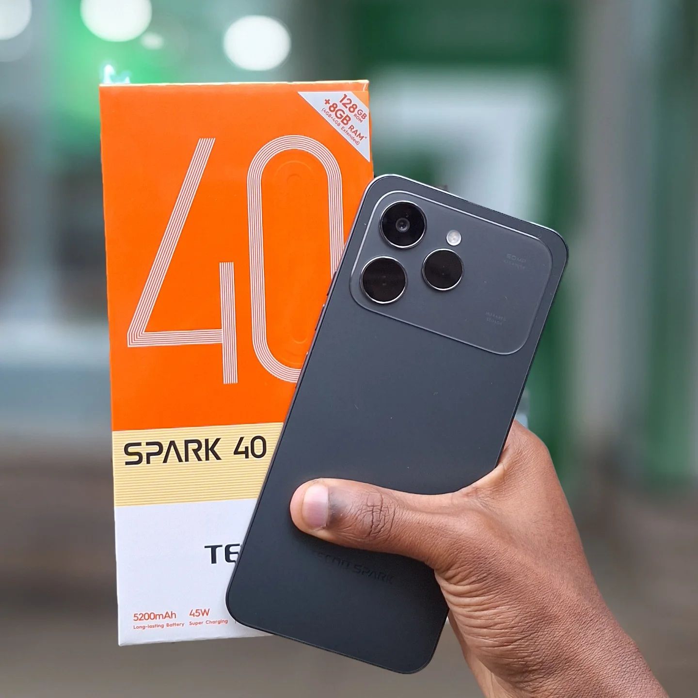 [Anniversary Offer] Tecno Spark 40 128GB +8(4+4)GB 120Hz 6.6" Display Dynamic Port 50MP IP54 Dust/Water Dual Speakers 7.8mm Ultra Slim 5000mAh 18W Type-C Dual SIM 4G Smart Phones Smartphone