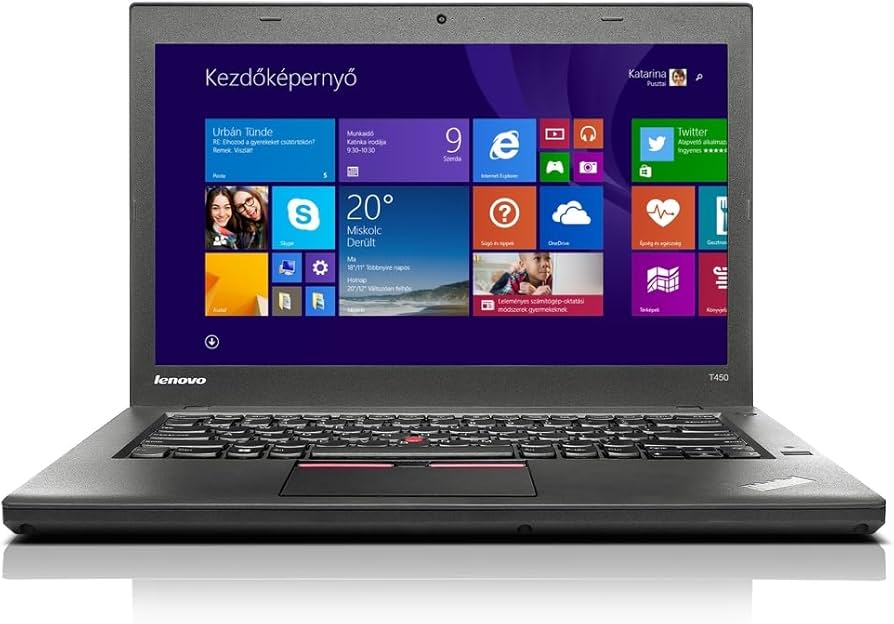 Refurbished Lenovo ThinkPad T450 Laptop Intel Core i7 8GB RAM 256GB HDD 14" Display Notebook