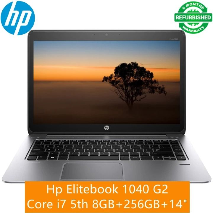 (Special offer) Refurbished Laptop Hp EliteBook 1040 G2 Core i7 5Th Gen 8GB+256GB+14" Windows 10 Notebook 14inch Bluetooth Webcam Professional Student laptop .