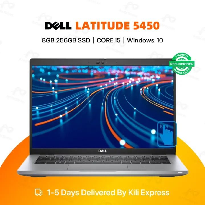 Refurbished Dell Latitude 5450 Laptop Intel Core i5 8GB RAM 256GB SSD 14" Display Notebook Student professional laptop
