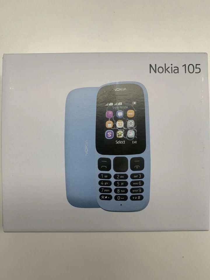Refurbished Phones Nokia 105 (2017)- Original Nokia Phone 800 mAh 1.5" Dual SIM Cards Unlocked Cheap Durable Old Phone Classic Feature