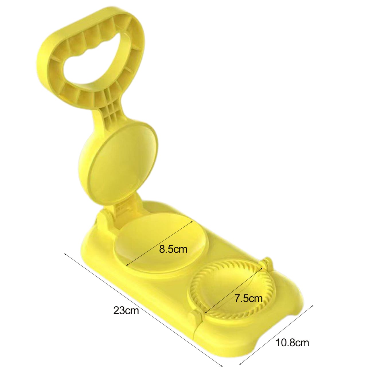 Plastic 2in1 dumpling press meat pie (samosa) maker,  Easy-to-Use, Multifunctional, Portable