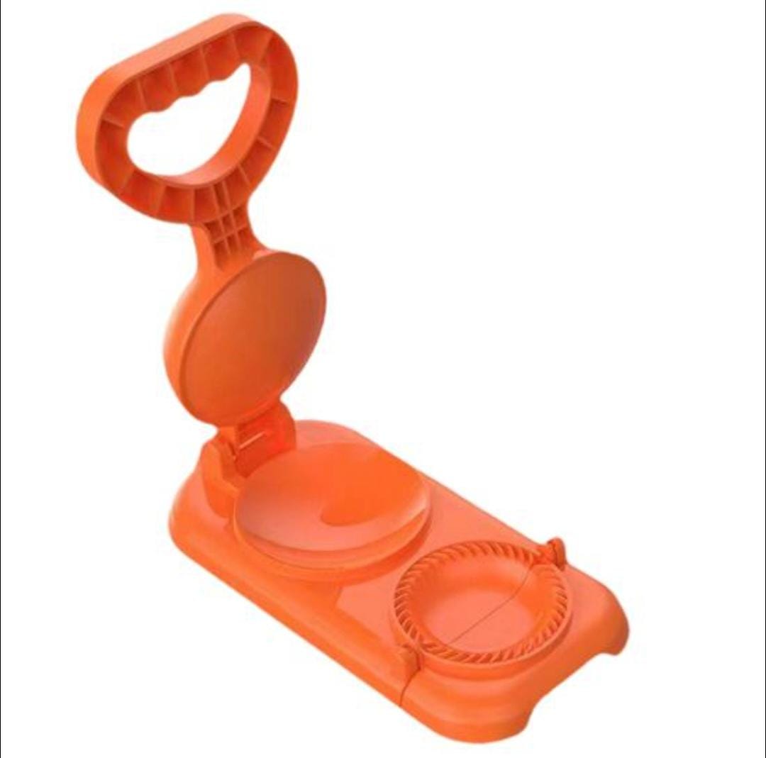 Plastic 2in1 dumpling press meat pie (samosa) maker,  Easy-to-Use, Multifunctional, Portable