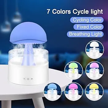 Bluetooth Speaker Rain Cloud Rain Drops Humidifier With 7 Colour Schemes