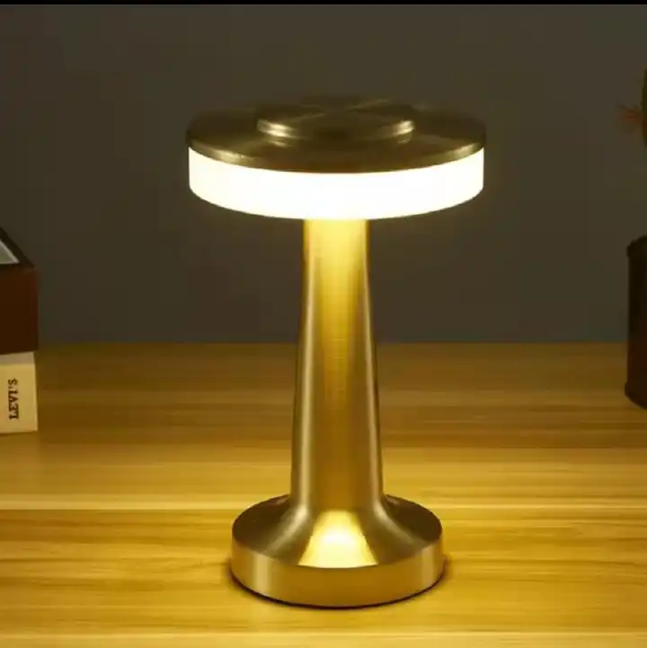 Dumbell table lamp, 1800 mAh battery, which can provide up to 15 hours of lighting,  Color And 3-Levels Brightness, USB Charging Table Lamp