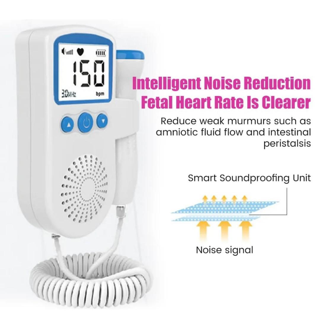 Doppler fetal portable pregnancy baby heart rate monitor,Baby Heart Rate Detection Monitoring Machine Portable with in-Built Speaker Ultrasonic Fetal Doppler