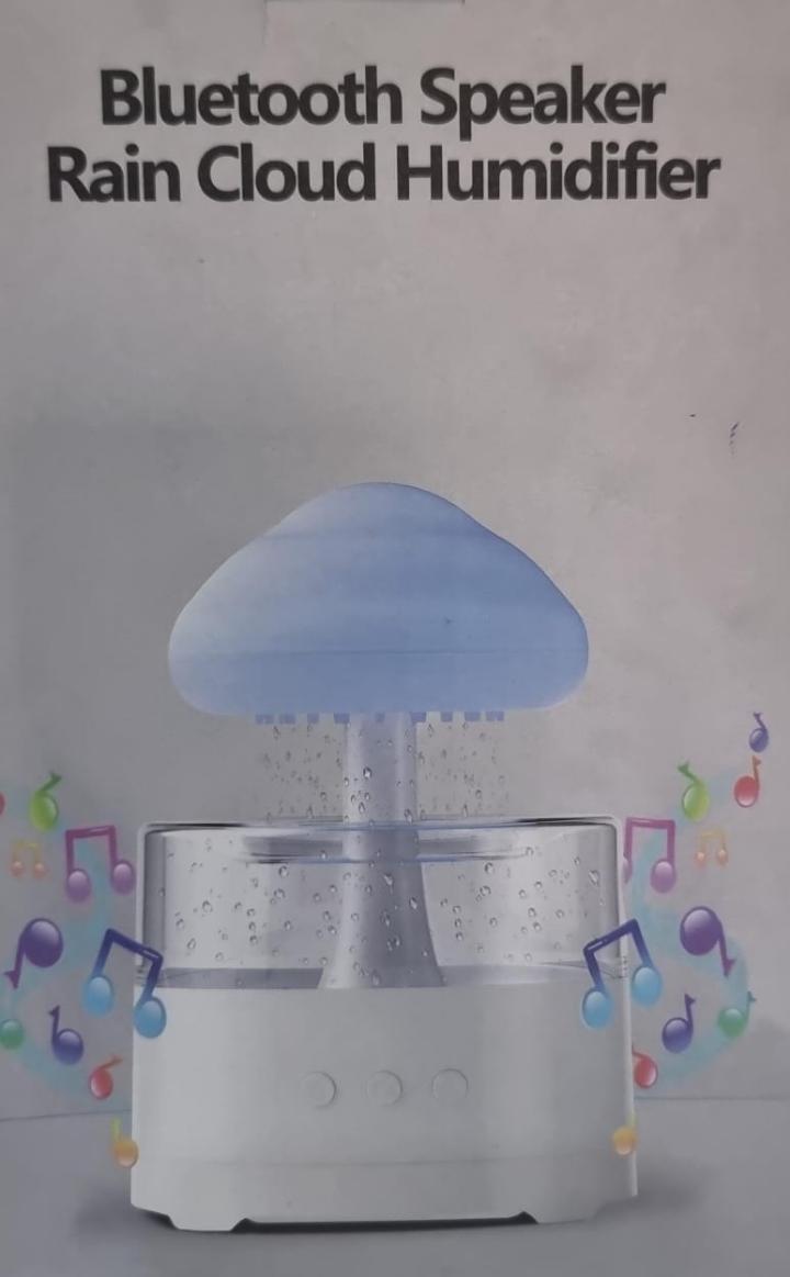 Bluetooth Speaker Rain Cloud Rain Drops Humidifier With 7 Colour Schemes