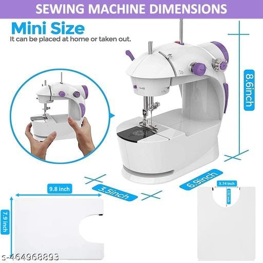 Mini Sewing Machine-Electric Sewing Machine with table set and light tailoring clothes stitching  machine small portable Hand sewing machine for home crafts