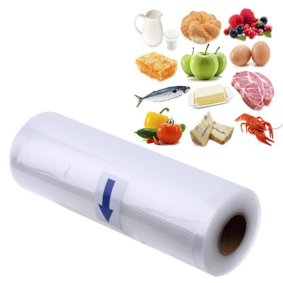 Food grade storage bag pocket roll that allows one to cut and vacuum seal their convenient size ~vCompatible with most thermal sealers