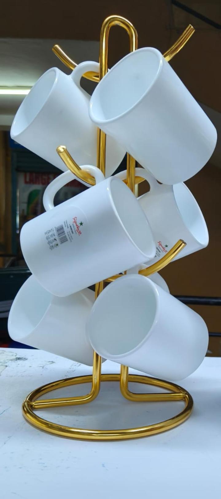 white pure signature cup a set of 6