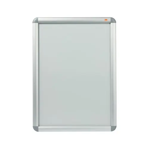 Poster Frame silver Aluminum Snap Profile, Round-cornered, Front-loading Snap Frame, Wall Mounted, Professional Series
Snap frame