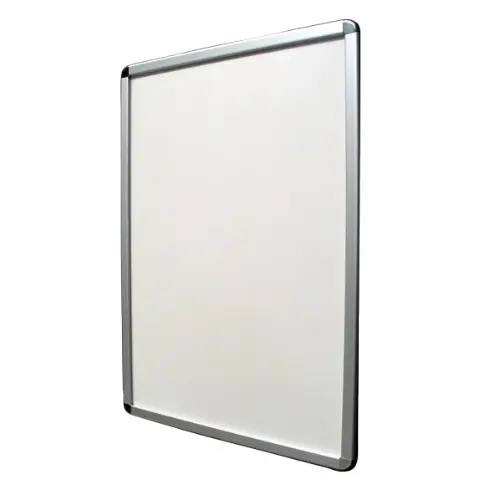 Poster Frame silver Aluminum Snap Profile, Round-cornered, Front-loading Snap Frame, Wall Mounted, Professional Series
Snap frame