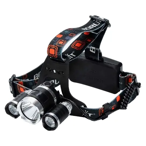 3 in 1  Led Head Lamp Flash Light Torch With Adjustable Rechargeable Battery For Camping Trekking Caving Hiking Reading Running