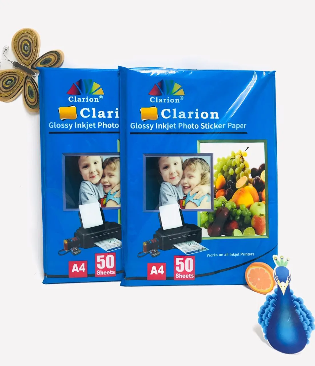 CLARION GLOSSY STICKER PAPER CLARION GLOSSY STICKER PAPER High-Quality Glossy Sticker Paper
