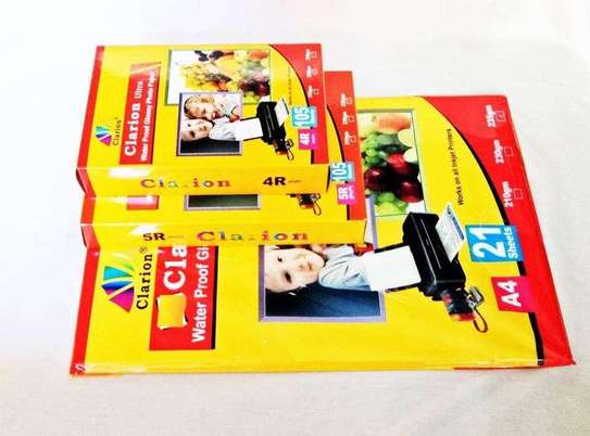 Clarion Glossy Photo Paper, A4 Size Matte Photo Paper Instant Dry and Water-Resistant, Posters, Drawing Paper, Brochures, Document Production