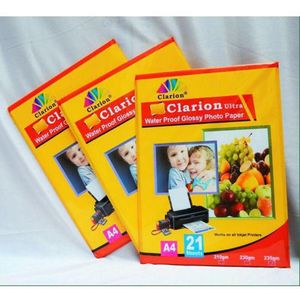 Clarion Glossy Photo Paper, A4 Size Matte Photo Paper Instant Dry and Water-Resistant, Posters, Drawing Paper, Brochures, Document Production