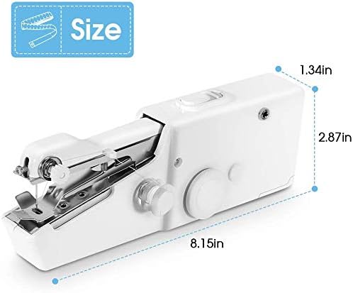 Mini Sewing Machine Handheld Sewing Machine Handheld Sewing Machine Portable Mini Manual Sewing Machine for Home Travel Stitching Quick Repairs, Fabric Leather Sewing, Cordless Small Handy Stitch