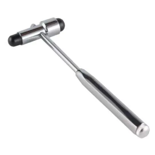 Neuro Reflex Hammer | Neurological Reflexes Testing Hammer with Dual-Plastic Head & Built-In Brush | Best Medical Supplies for Doctors, Nurses and Students | 7.5 Inches | Patella hammer