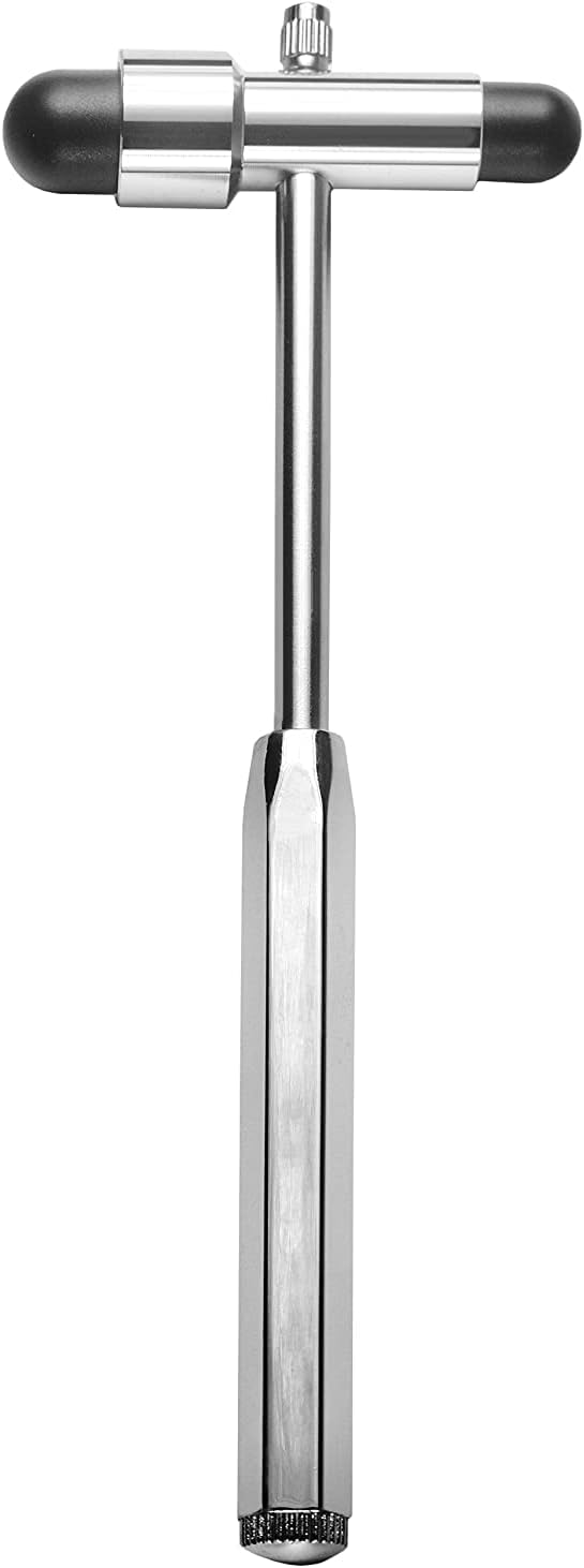 Neuro Reflex Hammer | Neurological Reflexes Testing Hammer with Dual-Plastic Head & Built-In Brush | Best Medical Supplies for Doctors, Nurses and Students | 7.5 Inches | Patella hammer