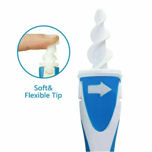 Ear Wax Remover, Q Grips Earwax Removal-Spiral Ear Wax Removal Tool, Reusable Earwax Removal Kit Safe Ear Cleaner with Soft and Flexible Replacement