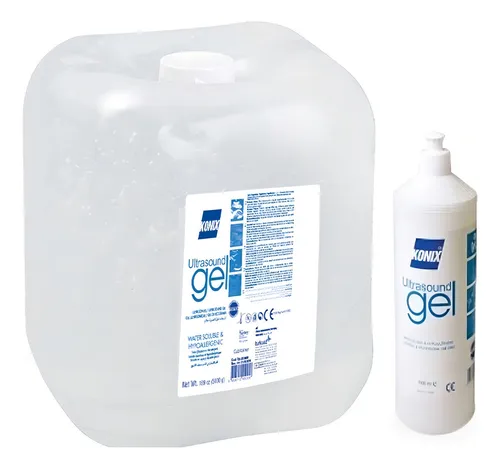 KONIX ULTRASOUND GEL 5 LITRE WITH 250 ML PORTABLE BOTTLE Konix - ECG gel, hypoallergenic, non-toxic and odorless, Formaldehyde-free