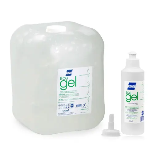 KONIX ULTRASOUND GEL 5 LITRE WITH 250 ML PORTABLE BOTTLE Konix - ECG gel, hypoallergenic, non-toxic and odorless, Formaldehyde-free