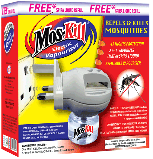 Moskill Electric  Vapouriser Mos Kill /MosKill Electric Mosquito Repellent Heater Refillable