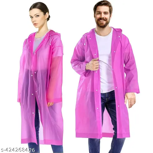 Waterproof Rain jacket with hood, 1 Pc Reusable Rain Cape Portable Raincoat for Women and Men, Rain Poncho Adults with Caps Raincoat for Concert Festival Walking Tours, Black, One size plus