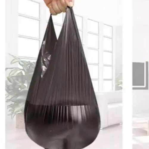 Black Garbage Bag 50pcs Garbage Bags Style Storage Bag For Home Waste Trash BagsBlack Garbage Bag