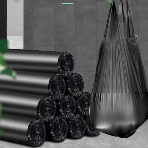 Black Garbage Bag 50pcs Garbage Bags Style Storage Bag For Home Waste Trash BagsBlack Garbage Bag