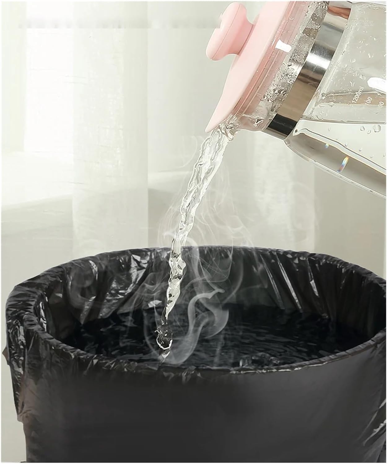 Black Garbage Bag 50pcs Garbage Bags Style Storage Bag For Home Waste Trash BagsBlack Garbage Bag