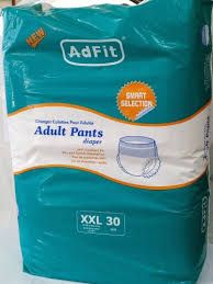 Adult Diaper Pants Large 100-150 cm, Super Absorbent, Leakproof, Breathable, Skin-Friendly - Pack of 30pcs Large size
