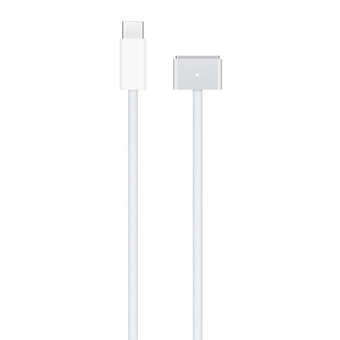 Cable USB Type C to MagSafe 3 for Apple MacBook 2 metres USB-C to Mag-Safe 3 Cable White, with Cable Strap Holder Lanyard, Compatible with MagSafe 3