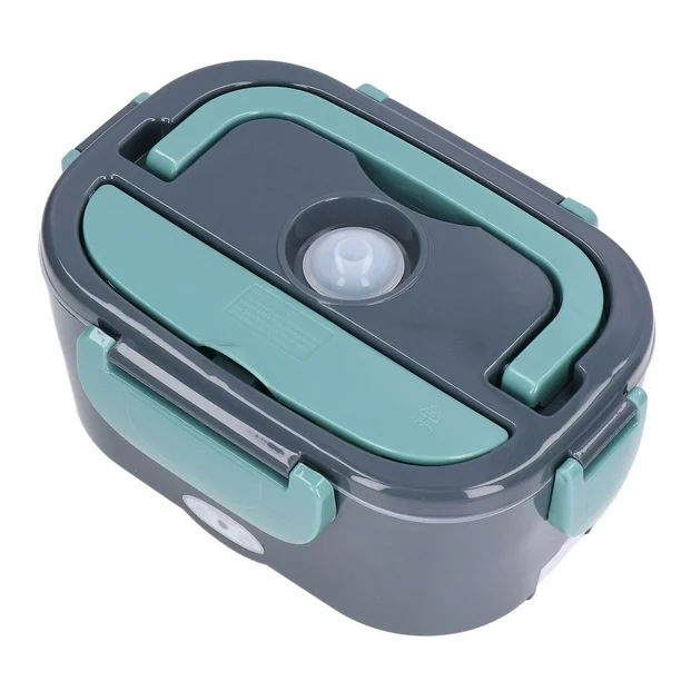 Electric Lunch Box Food Heater 60W, Portable Food Warmer Self Heating Lunch Box,110V Heated Lunch Box for Adults Car/Truck/Work, 1.5L Removable 304 SS Container
